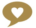 Icon of two speech bubbles representing a care consultation call